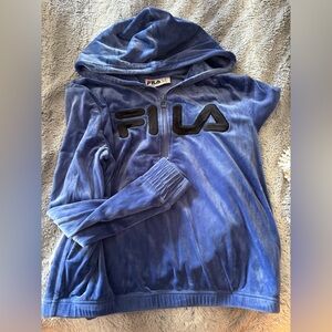 Fila Royal Blue Velour Jacket